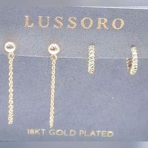 Lussoro 18 Karat Gold Plated Earrings